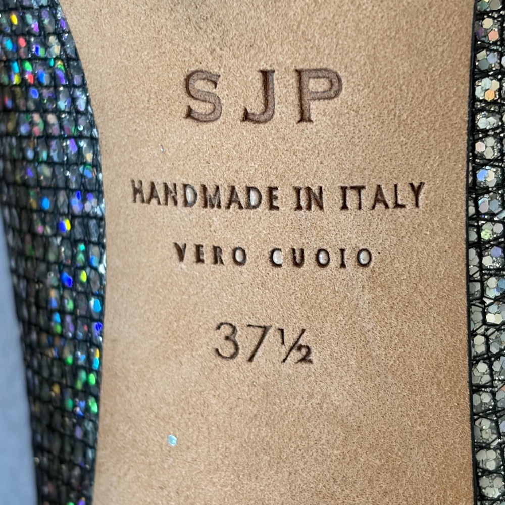 🚫sold🚫SJP Sarah Jessica Parker NWOB Nirvana Scintillate Pumps,silver, 37.5 - Picture 11 of 12